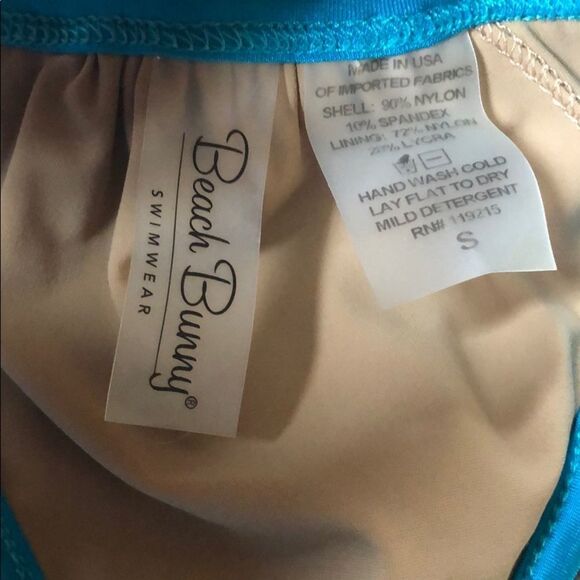 Beach Bunny Turquoise Tigerlily Bikini Top - Picture 6 of 6